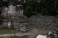 Edifice IX at Bonampak's Acropolis - bonampak mayan ruins,bonampak mayan temple,mayan temple pictures,mayan ruins photos